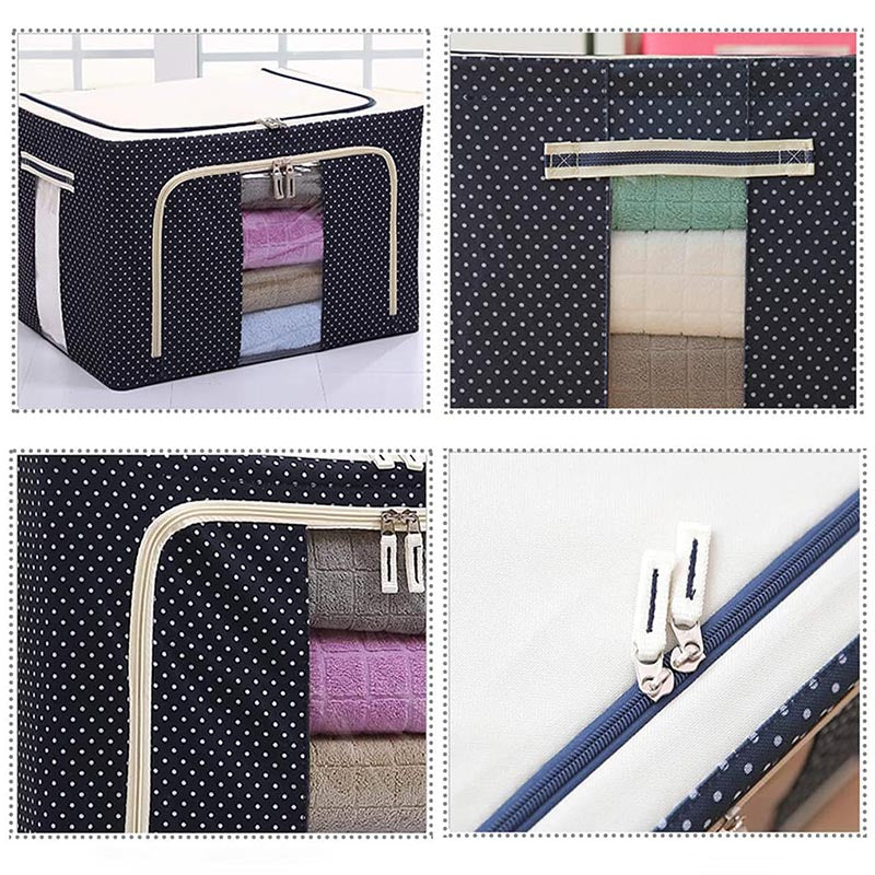 Heybuyer® Foldable Clothes Storage Box ( 66 Liter & Multi Design)