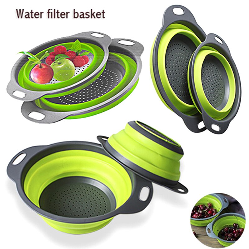 Silicone Foldable Round Strainer