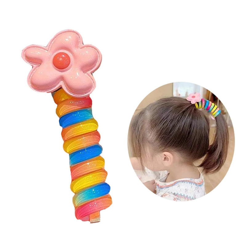 Colorful Telephone Wire Hair Bands for Kids
