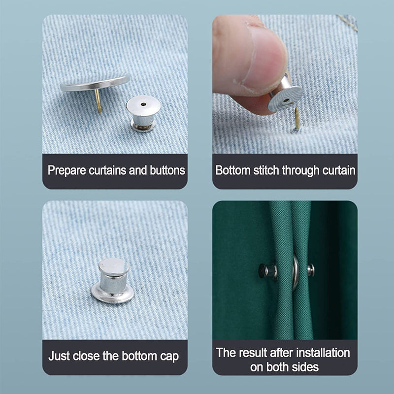 Magnetic Curtain Button Clip