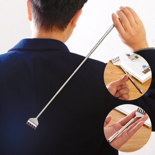 Stainless Steel Extendable Telescopic Back Scratcher (PACK OF 2)